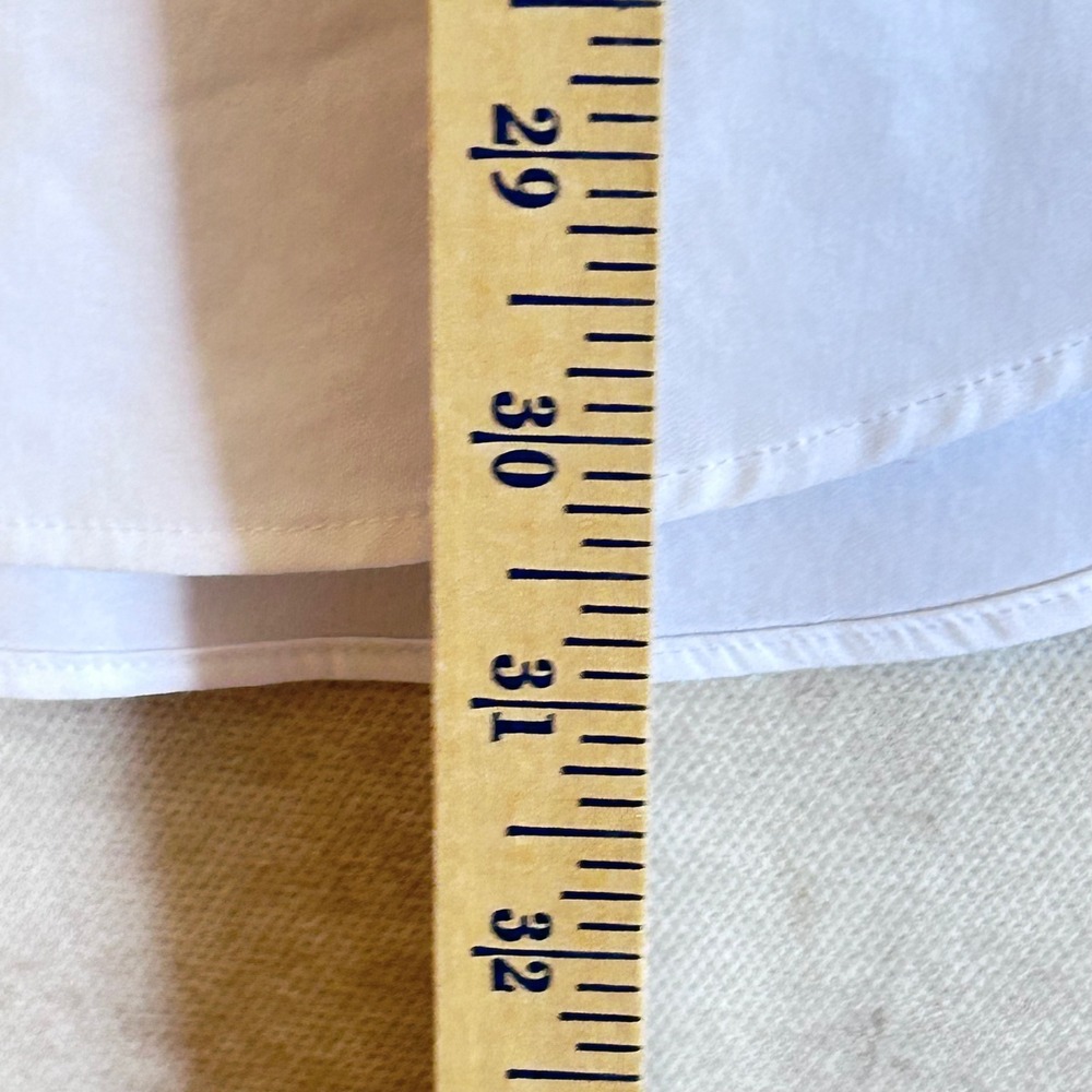 Stafford Travel 365 Mens XL 17-17.5 36-37 White Regular‎ Fit Dress Shirt Repreve - Picture 6 of 9